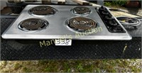 36" STAINLESS STEEL ELECTRIC STOVETOP (PREOWNED)