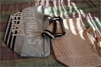 Victoria's secret canvas tote & faux leather tote