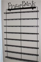 "Finger Paints" Metal rack