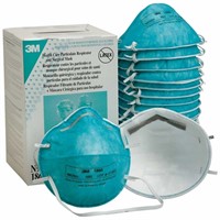 3M 1860 N95 Particulate Respirator Mask, 20/Box