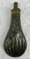 Antique Brass & Copper Adjustable Powder Flask