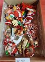 FLAT OF VTG. CHRISTMAS ORNAMENTS