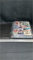 Sports card Collectors Album, various players