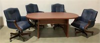 (5) Conference Table & Chairs