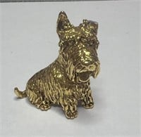 Scottish Terrier Metal Brooch