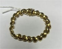 14KT Italy Gold Bracelet, 7"