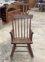 Antique high Comb Back  rocking chair