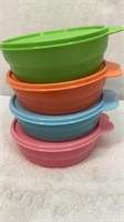 New 8pc Tupperware pastel bowls with lids