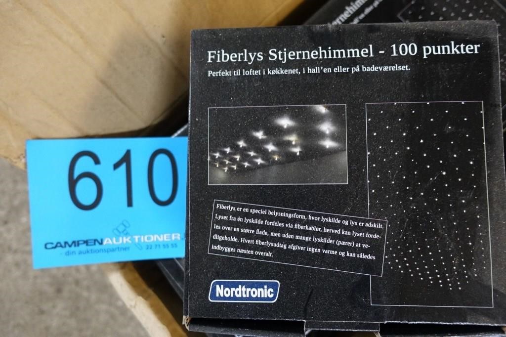 Faktura undskylde lag 9 stk. Nordtronic fiberlys stjernehimmel 100 spot | Campen Auktioner A/S