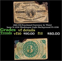 1865 US Fractional Currency 3c Third Issue fr-1226
