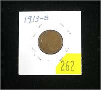1913-S Lincoln cent