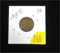 1912-S Lincoln cent