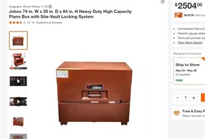FM7019 Heavy Duty High Capacity Piano Box