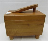 Vintage Shoeshine Box w Contents