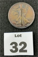 1944 "S" Walking Liberty Half Dollar