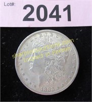 Uncirculated 1883 O Morgan silver dollar