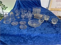 Vtg glassware, fostoria footed dish