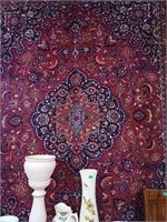 Large Handwoven Persian Red Ground Carpet -