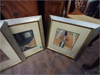 Set of 4 well Framed Modern Prints