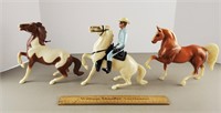 Vintage Lone Ranger Toy & Horses