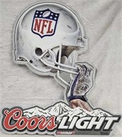 Metal NFL-Coors Light Sign 23x24