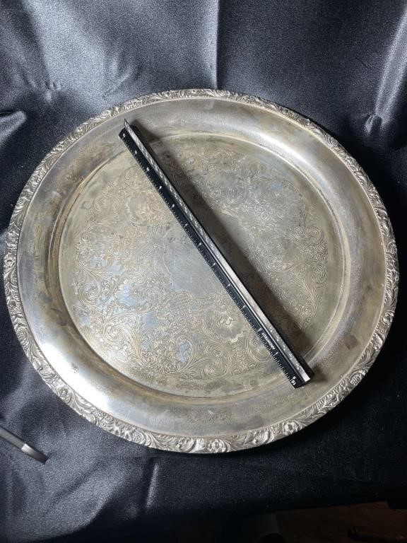 Antique Wilcox 7062 Silver 15" Serving Tray