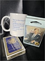 JFK Sealed Playing Cards, Quote Mug, & Mini Puzzle