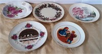 5 Assorted Vintage Decorative Plates
