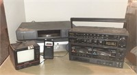 DVD Player, Goldstar Boombox, magnavox mini tv