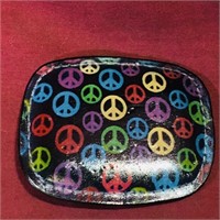 Peace Symbols Belt Buckle