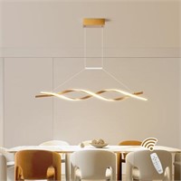 Becailyer Modern LED Pendant Light, 30W Wave