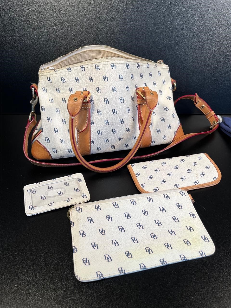 Dooney & Bourke Lether Hand Bag, Wallet, Glasses