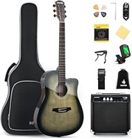 Donner Acoustic Electric Guitar for Beginner Inter