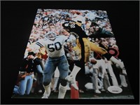 ROCKY BLEIER SIGNED 8X10 PHOTO STEELERS JSA