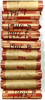 (10) Rolls 1940's Wheat Cent Penny Lot