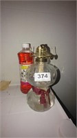 oil lamp with extra oil