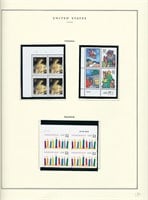1996 US stamp collector sheet featuring Christmas