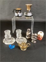 Vintage Glass Salts,Tooth Pick Holders & More