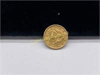 1854 U.S. LIBERTY HEAD $1 GOLD COIN