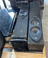 Pallet with Speakers. Unknown Working Condition.