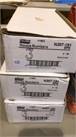 3- 5 pack boxes of solid brass number 3