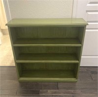Green Painted Wooden Bookshelf