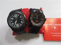 (2) Mens INVICTA & SWISS LEGEND Wrist Watches EXC