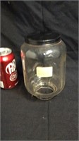Glass jar for an antique coffee grinder