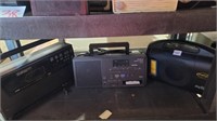 Roland music player, baygen radio, and Mitsubishi