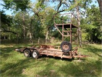 18' by 83" wide  utility trailer with platform