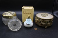 Vintage Powder Jars & Perfume Bottles