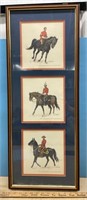 Framed Pictures of RCMP Mounted Officers (13.5"