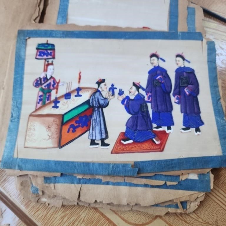 Fine Antique Book of Original Chinese Paintings