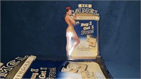 Turkish Gold Pinup Girl Poster and Cardboard Stand